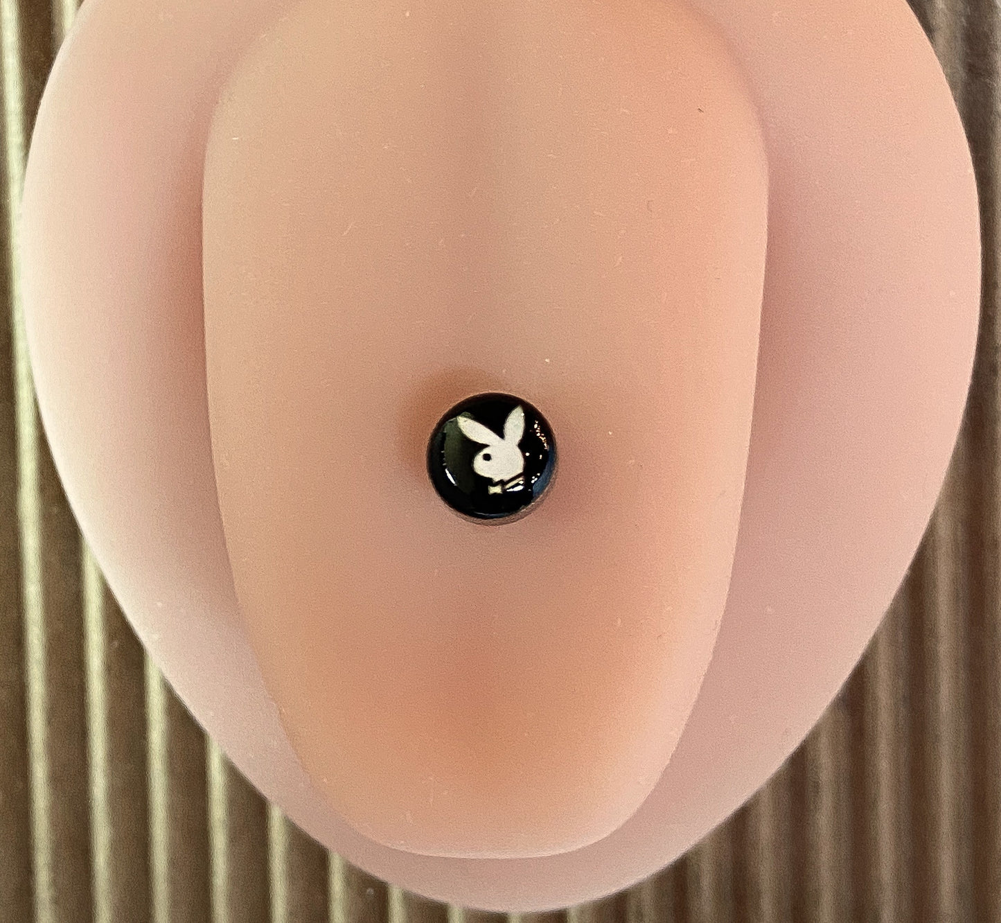5pcs Playboy Bunny Logo Tongue Rings
