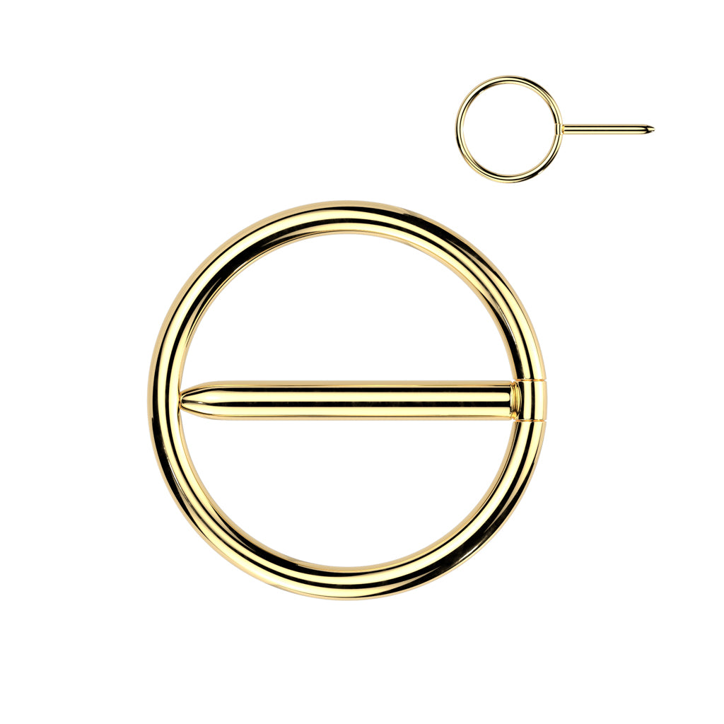 PAIR Nipple Hoop Swinging Clicker Rings ASTM F136 Implant-Grade Titanium Jewelry