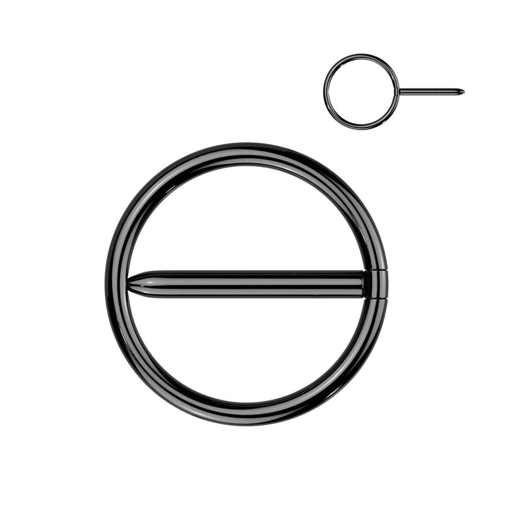 PAIR Nipple Hoop Swinging Clicker Rings ASTM F136 Implant-Grade Titanium Jewelry