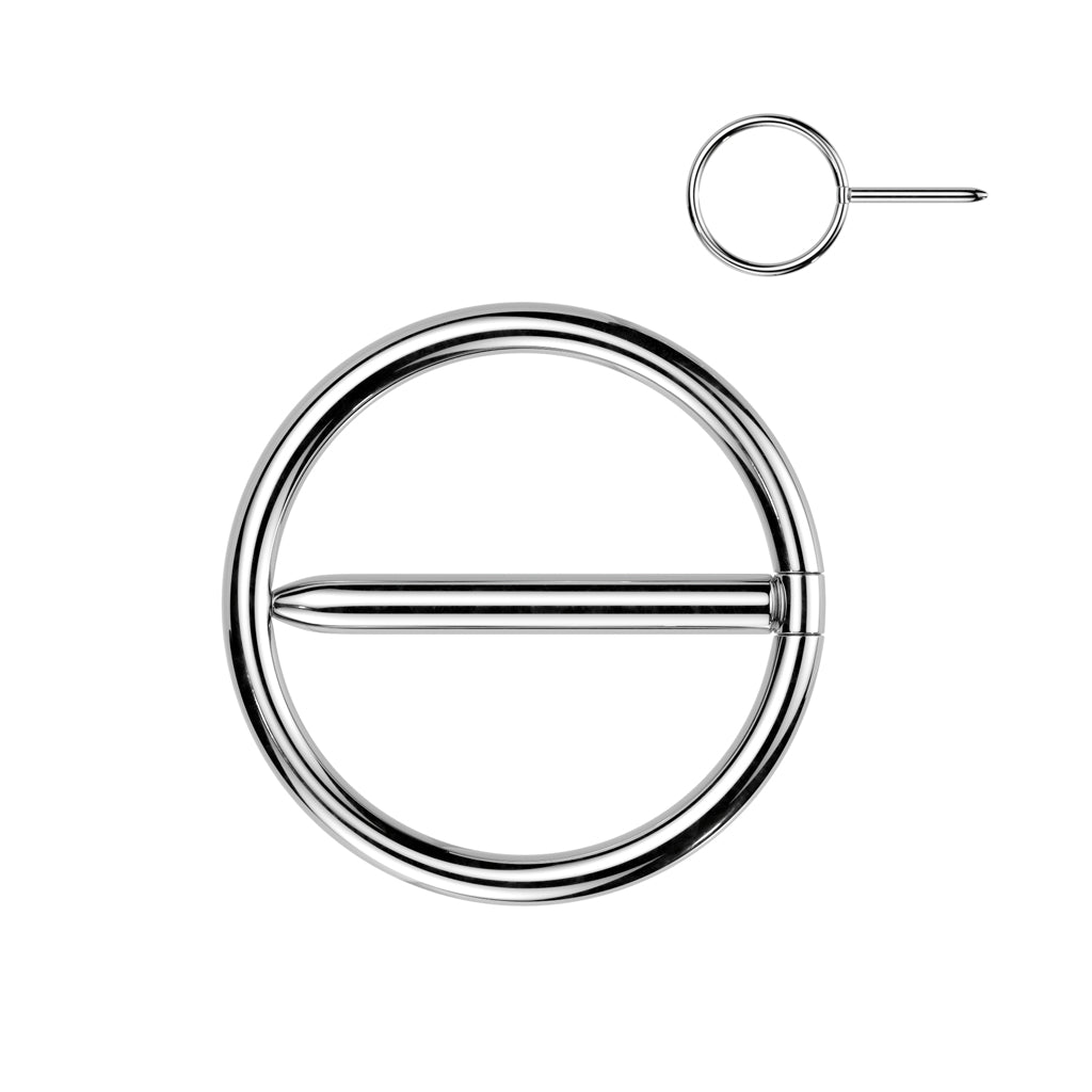 PAIR Nipple Hoop Swinging Clicker Rings ASTM F136 Implant-Grade Titanium Jewelry