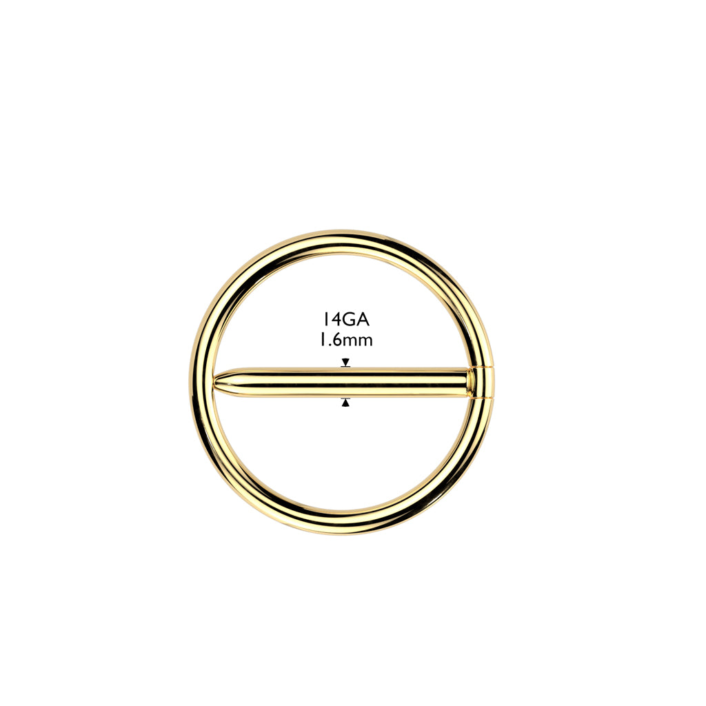 PAIR Nipple Hoop Swinging Clicker Rings ASTM F136 Implant-Grade Titanium Jewelry