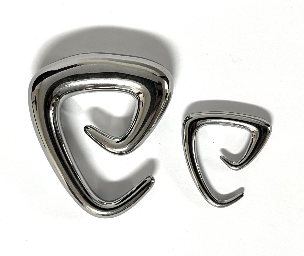 PAIR Surgical Steel Triangle Tapers Plug Gauge Lobe Expander
