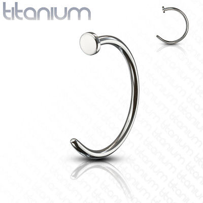 1pc Nose Ring Solid Grade 23 Titanium Nose Hoop