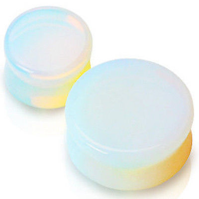 PAIR Organic Opalite Opalescent Semi Precious Stone Plugs