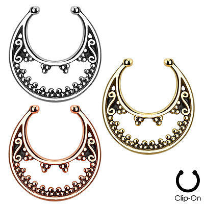 1pc Non-Piercing Luna Septum Hanger
