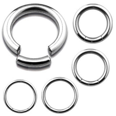 10pk Steel Segment Captive Bead Rings CBR's