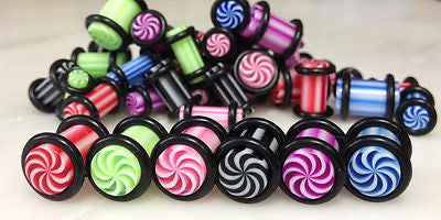 48pcs Tornado Swirl Acrylic Plugs