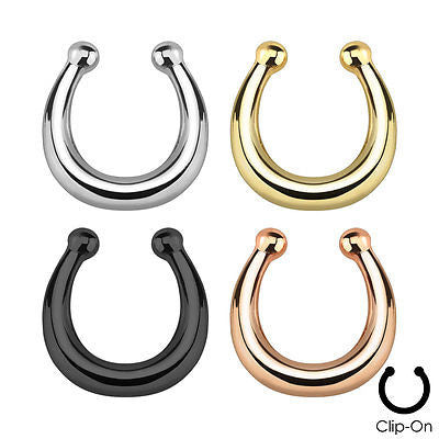1pc Non-Piercing Horseshoe Septum Hanger