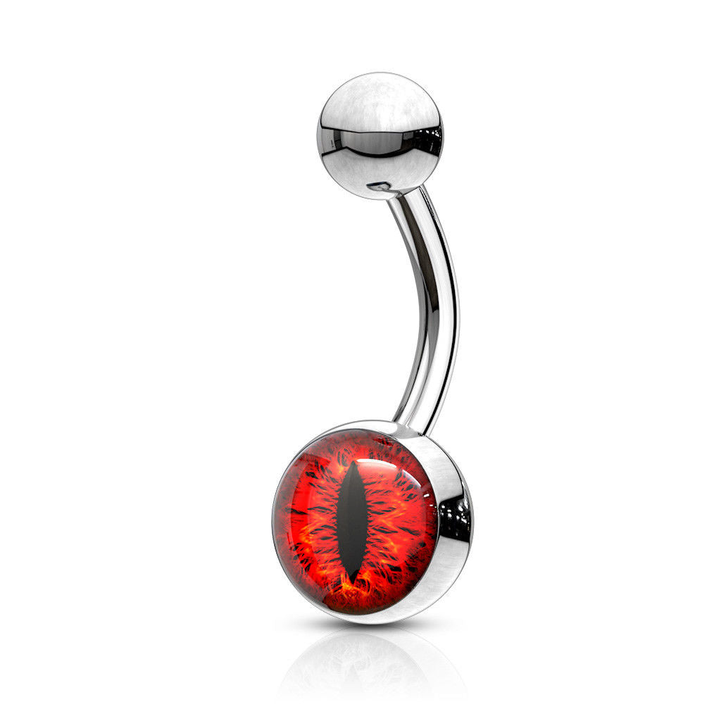Snake Eye Logo Belly Ring