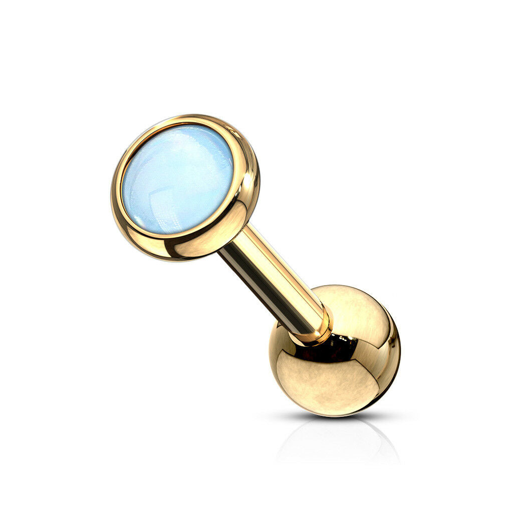1pc Illuminating Stone Tragus Stud Helix Conch Ear Cartilage Piercing Jewelry
