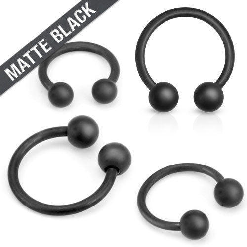 Matte black 2025 septum ring