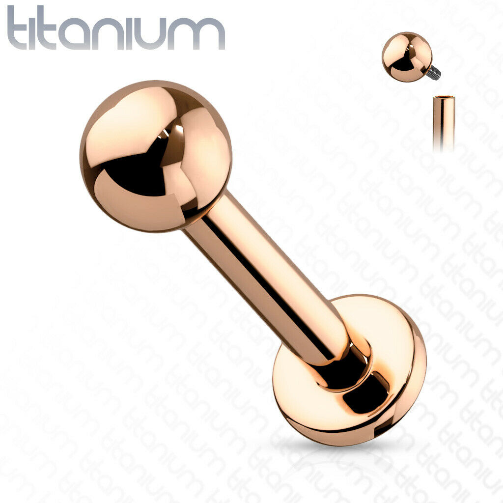 1pc Implant Grade Titanium Labret Stud 16G 5/16" Monroe Chin Ear Cartilage Ring