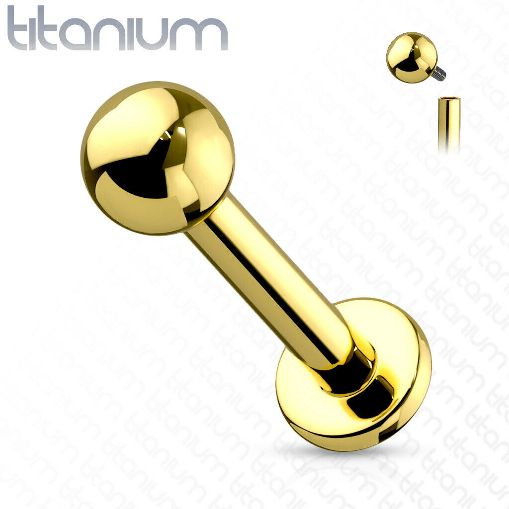 1pc Implant Grade Titanium Labret Stud 16G 5/16" Monroe Chin Ear Cartilage Ring