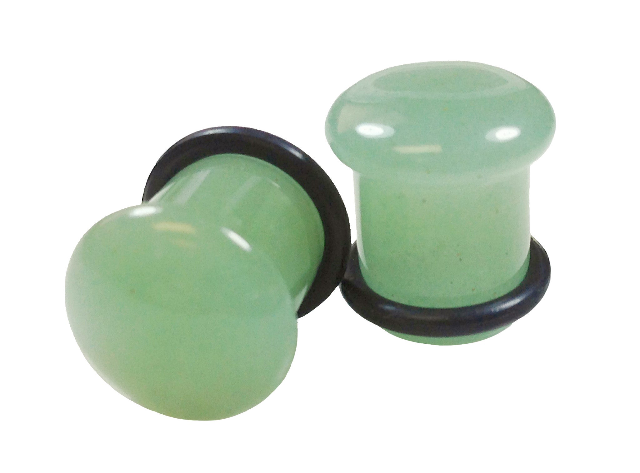Stone Plugs Single Flare Green Adventurine - by the pair – JSW