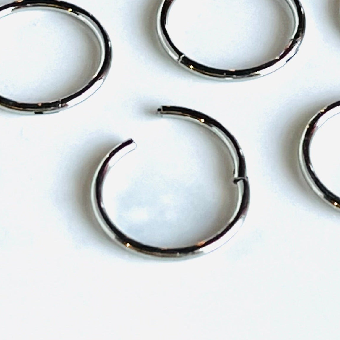10pk Hinged Segment Ring Hoops Clicker Wholesale Helix Orbital Daith Cartilage