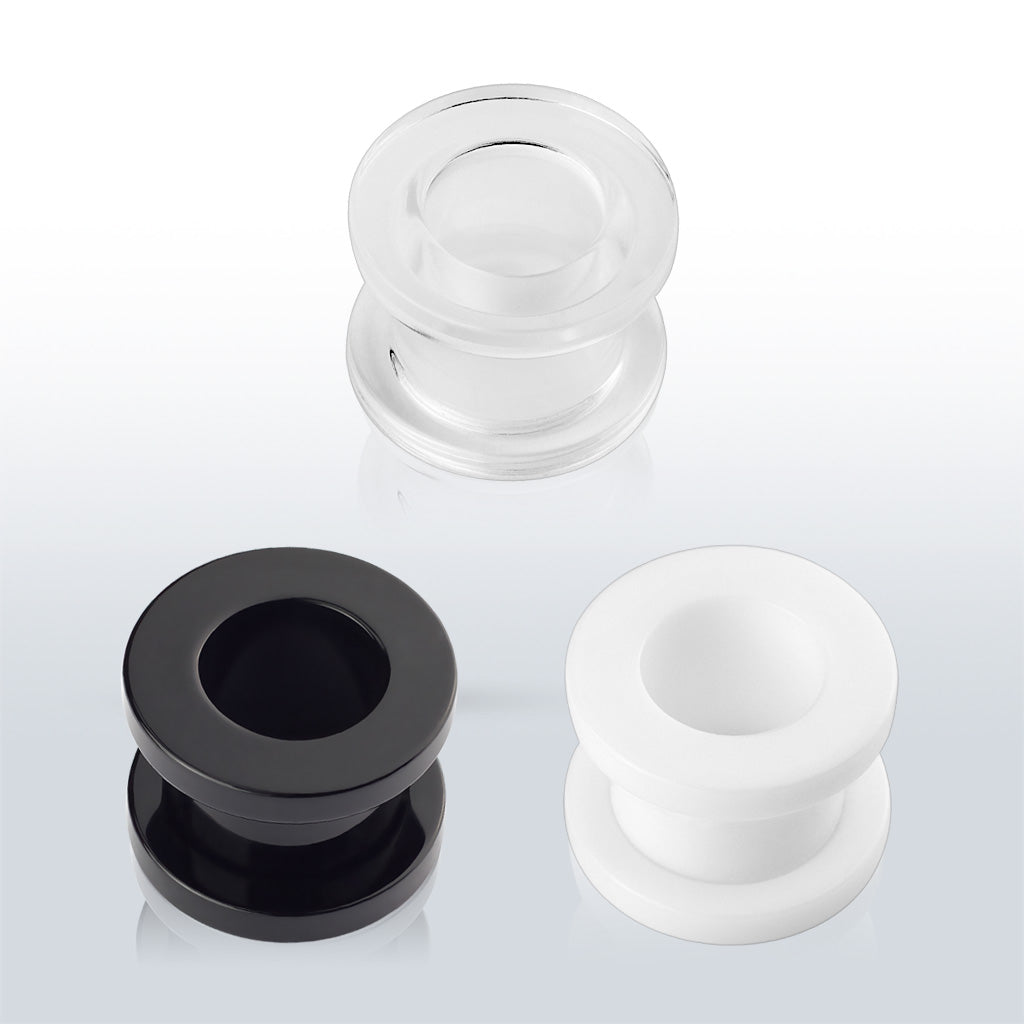 PAIR Acrylic Screw Fit Flesh Tunnels
