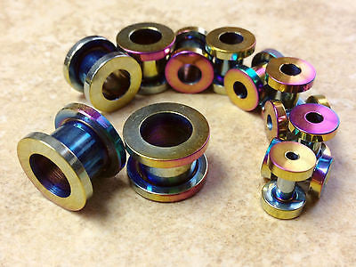 12pc Rainbow Screw Fit Tunnels