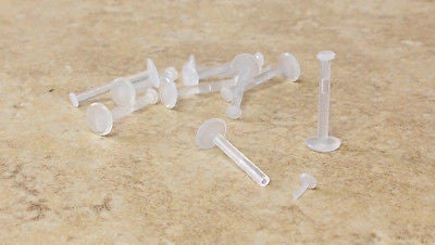 10pk Bioflex Push-In Top Body Jewelry Retainers