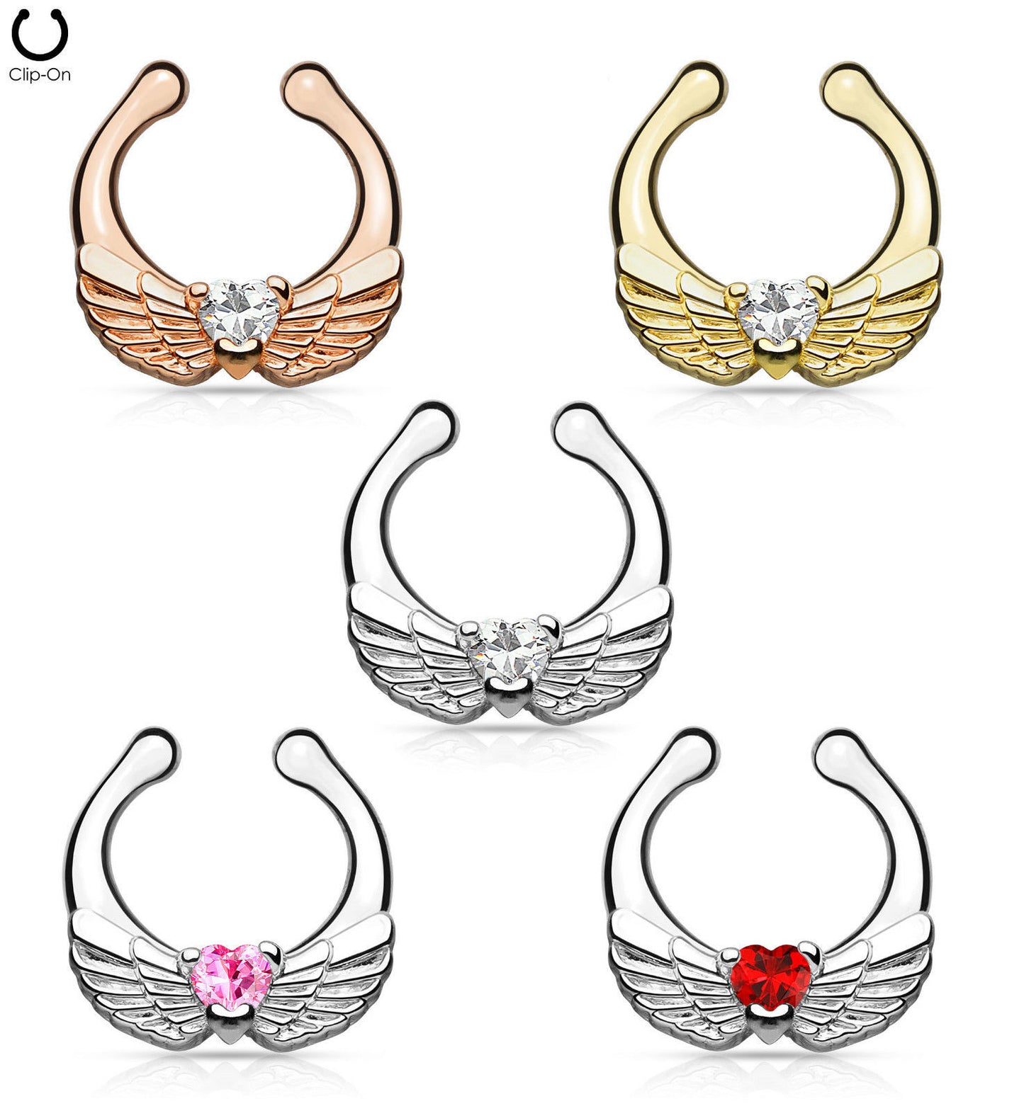 1pc Non-Piercing Angel Wings Septum Hanger
