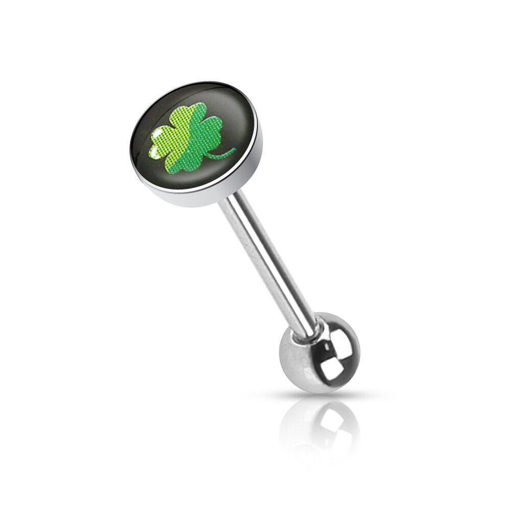 1pc Dome Logo Tongue Ring