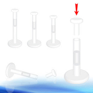 10pk Bioflex Push-In Top Body Jewelry Retainers