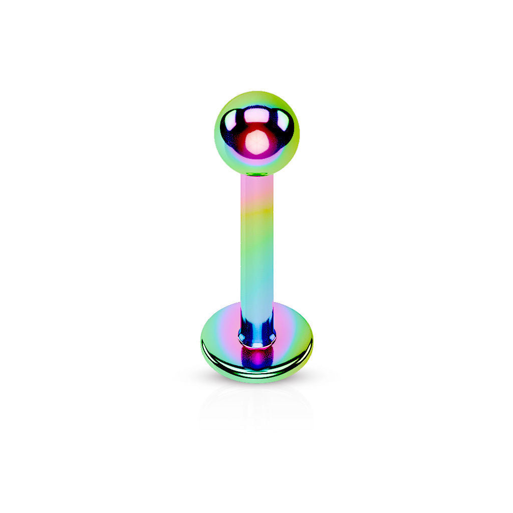 1pc Titanium Ion Plated 316L Surgical Steel Labret