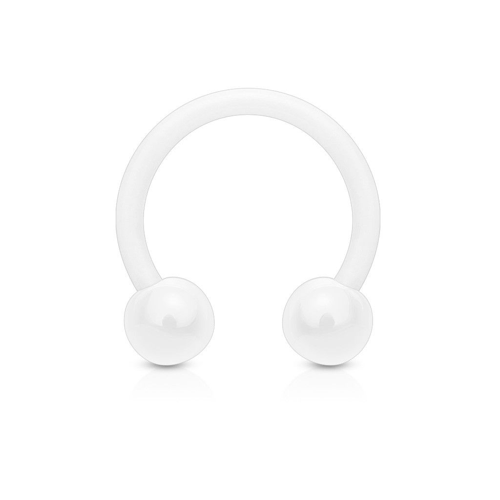 PAIR Flexible Circular Barbells Horseshoe Septum Eyebrow Nipple Tragus Rings
