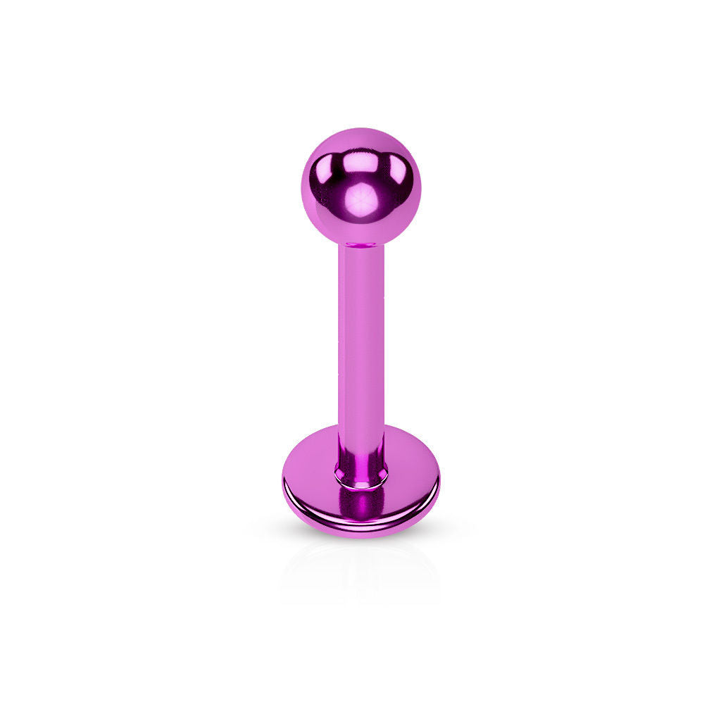 1pc Titanium Ion Plated 316L Surgical Steel Labret