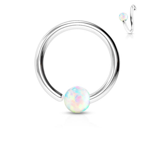 1pc Fixed Opal Captive Bead Ring
