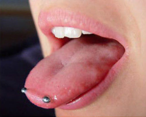 1pc Snake Eye Piercing Curved Barbell Tongue or Eyebrow Ring Snakes Eyes