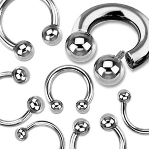 PAIR Internally Threaded Circular Barbells Horseshoes