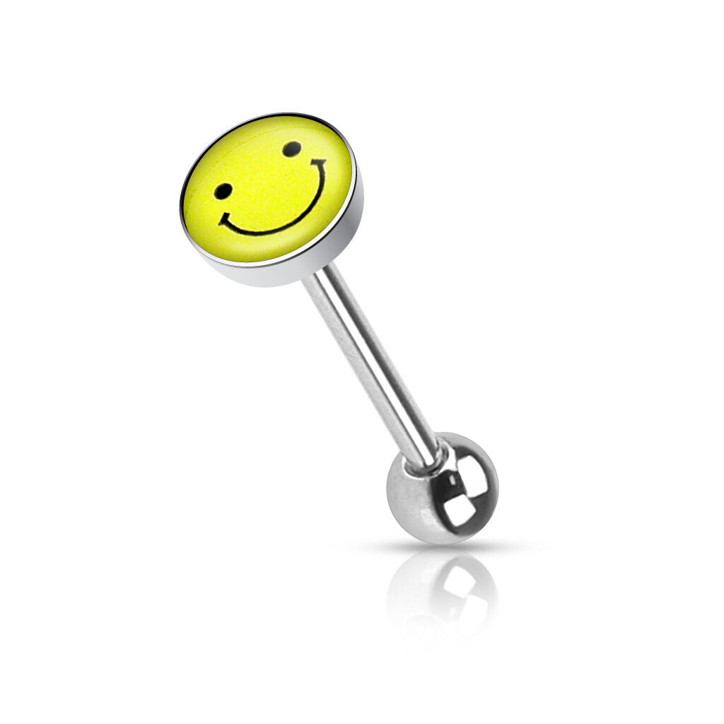 1pc Dome Logo Tongue Ring