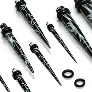 18pcs Black Marble Expanders Set