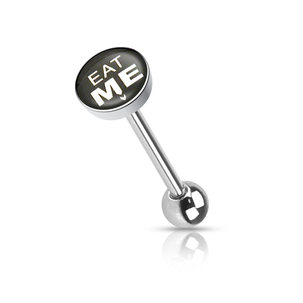 1pc Dome Logo Tongue Ring
