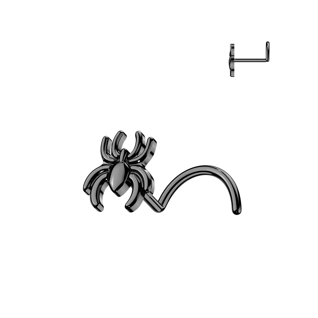 1pc Spider 20g Nose Ring Screw Stud 316L Surgical Steel
