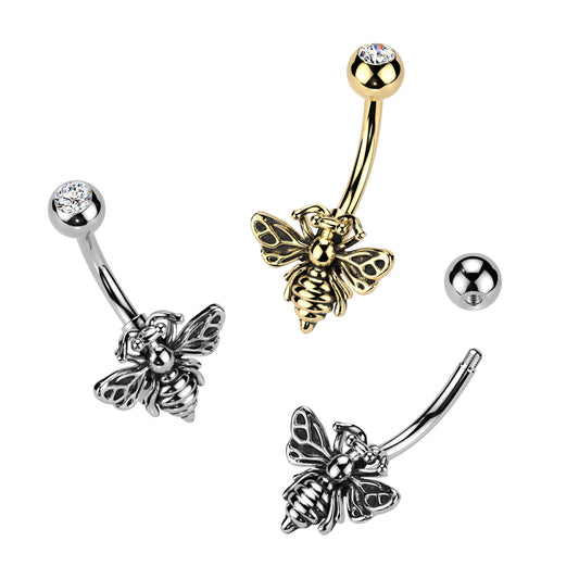 1pc Bee Belly Ring Navel Naval