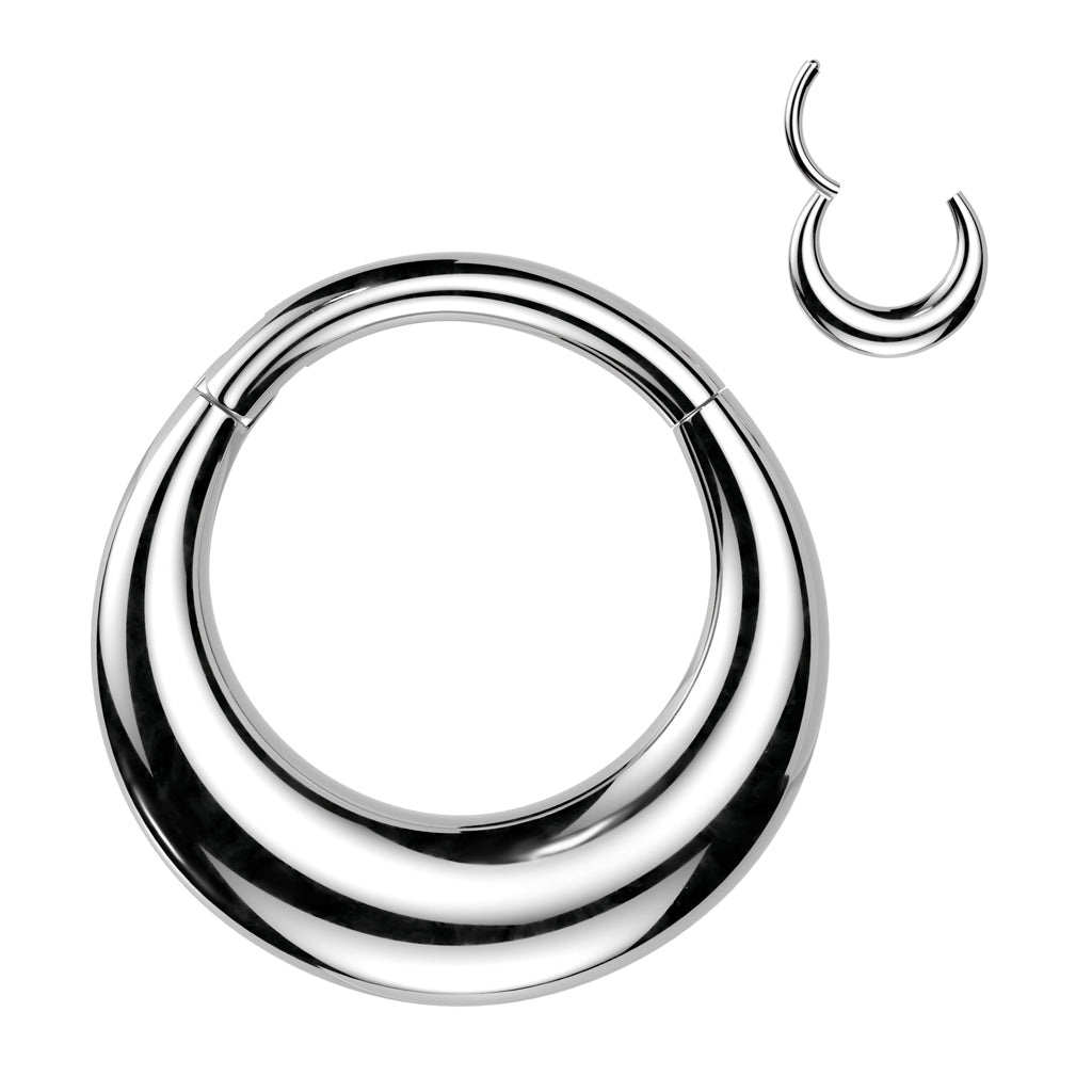 1pc Hollow Thick Hinged Segment Ring 16g Helix Septum Clicker Surgical Steel