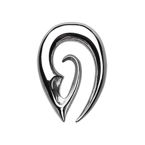 PAIR Surgical Steel Devious Fang Tapers Ear Plug Earring Gauge Lobe Expander