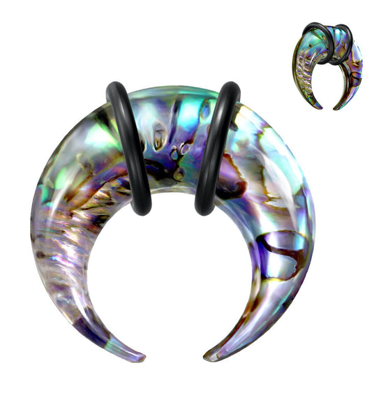 PAIR Organic Abalone Resin Buffalo Tapers Plugs Expanders Tunnels Gauges Pincer