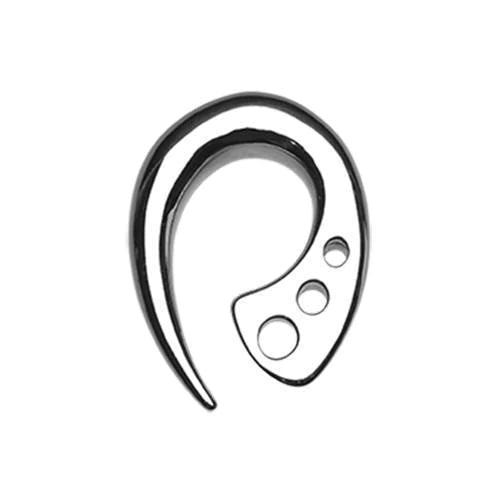 PAIR Surgical Steel Terrestrial Fin Tapers Ear Plug Earring Gauge Lobe Expander