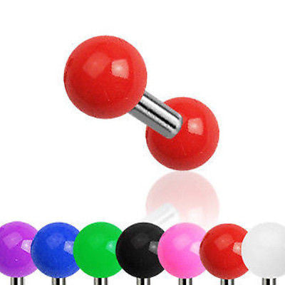 7pcs Solid Color UV Ball Stud Tragus Rings
