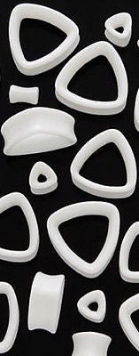 18pc White Triangle Acrylic Tunnels