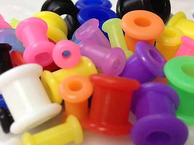 50pcs Silicone Tunnels 6g-00g