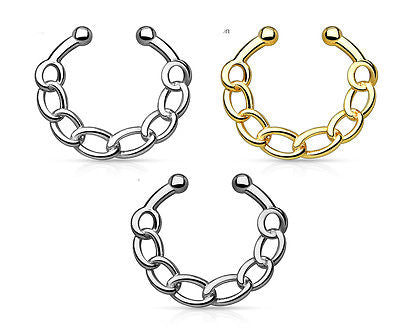 1pc Non-Piercing Chain Link Septum Hanger