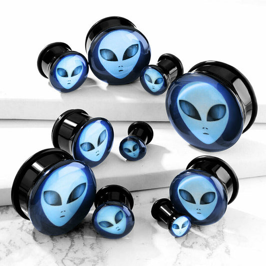 PAIR Alien Single Flare Plugs w/ o-rings