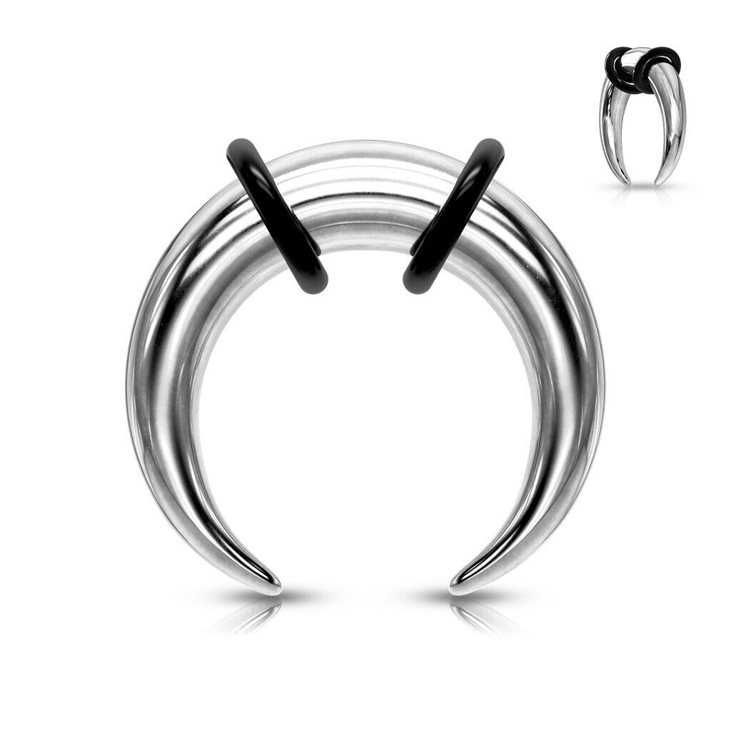 1pc PVD Plated Septum Ring / Buffalo Taper Piercing Expander Plug Pincer