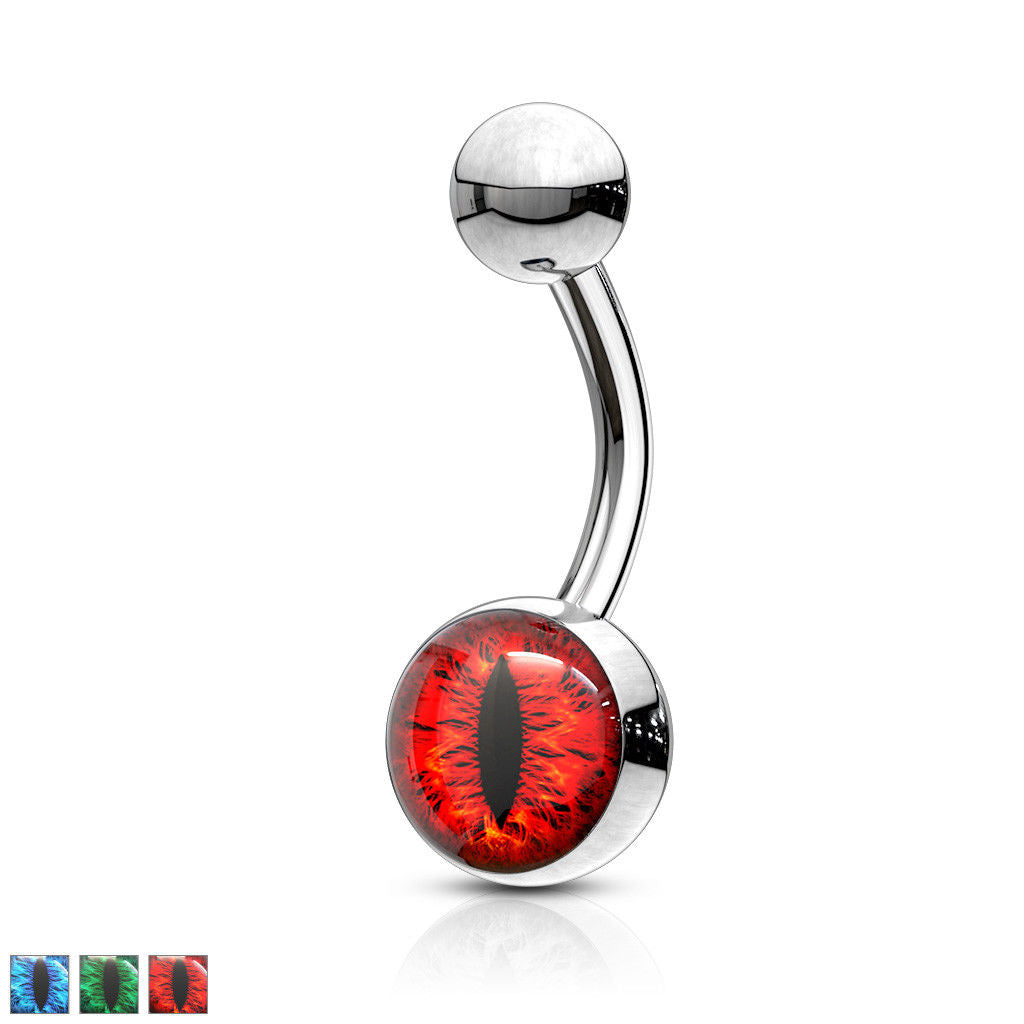 Snake Eye Logo Belly Ring