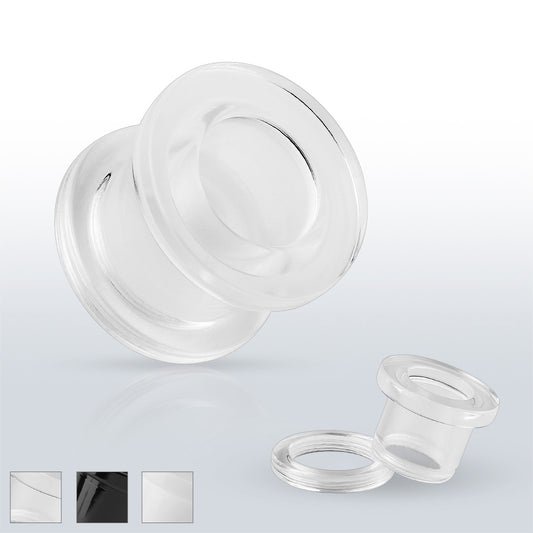 PAIR Acrylic Screw Fit Flesh Tunnels