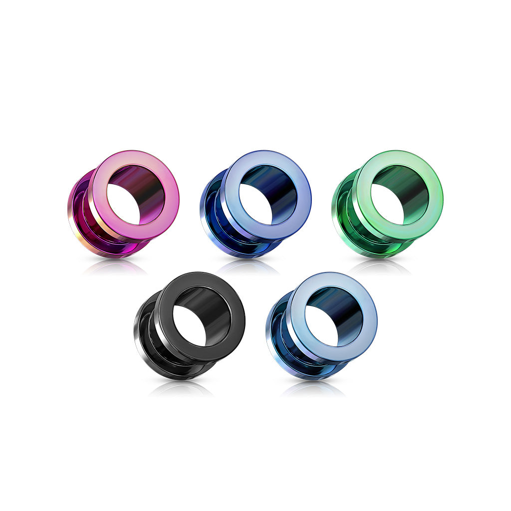 PAIR PVD Plated Screw Fit Tunnels