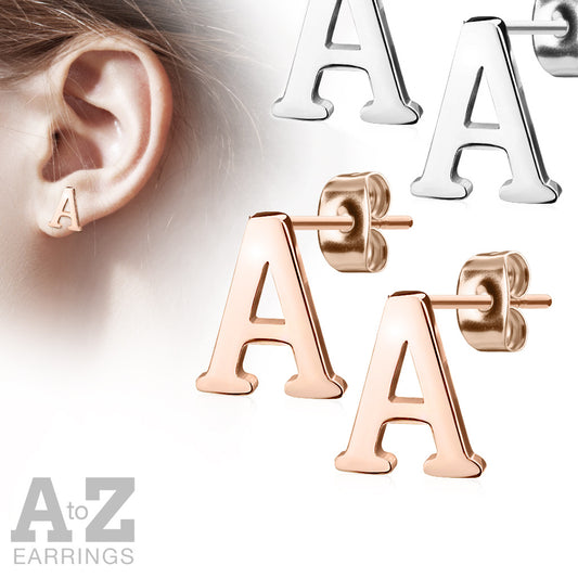 26pcs (13 Pair) Alphabet Initial Style 20g Earrings Starter Pack